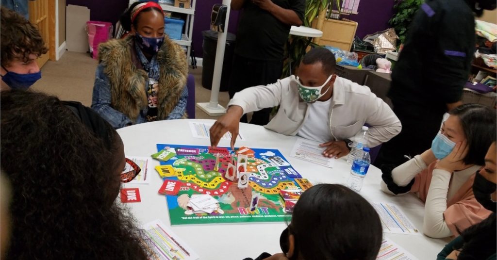 Here is a quick glimpse of the FRUIT commercial dress rehearsal where the cast familiarized themselves with the board game.